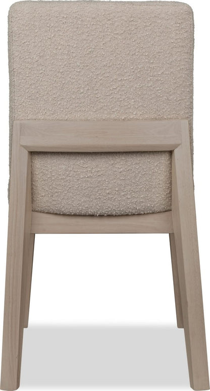 Modus Furniture - Liv Solid Wood Dining Chair in White Sand and Brun Boucle Set of 2 - QHTP63B_2 view 4