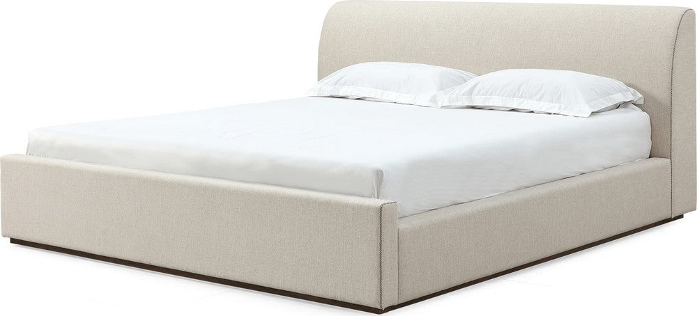Modus Furniture - Louis California King-size Upholstered Platform Bed in Natural Linen (2026) - MQMWN6 view 1