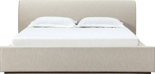 Modus Furniture - Louis Full-size Upholstered Platform Bed in Natural Linen - MQMWH4 view 2