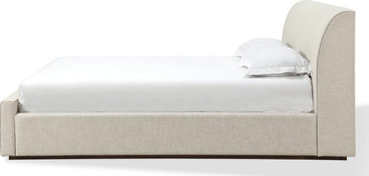 Modus Furniture - Louis King-size Upholstered Platform Bed in Natural Linen - MQMWH7 view 3