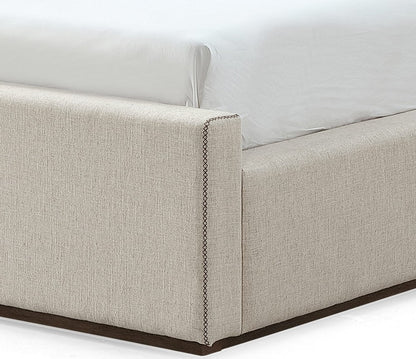 Modus Furniture - Louis Queen-size Upholstered Platform Bed in Natural Linen (2026) - MQMWN5 view 5