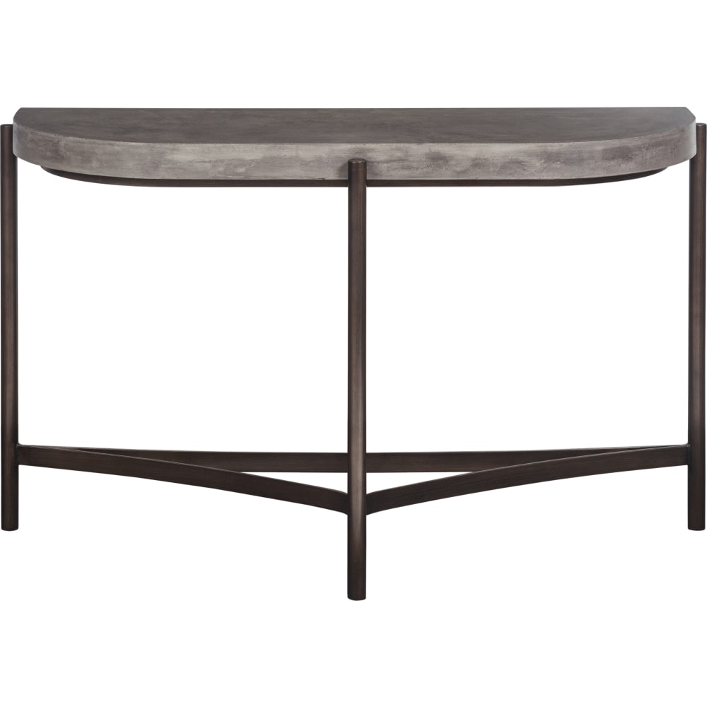 Modus Furniture - Lyon Semi-circular Concrete and Metal Console Table - A89423 view 3