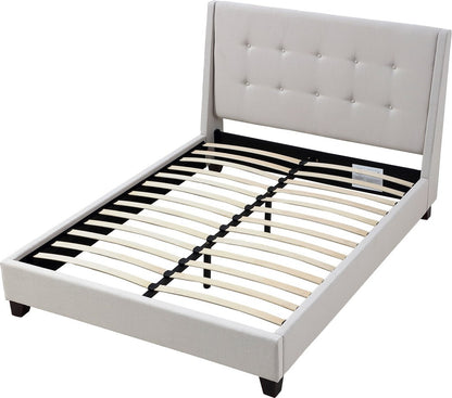 Modus Furniture - Madera California King-size Upholstered Platform Bed in Putty - JWHMH6 view 4