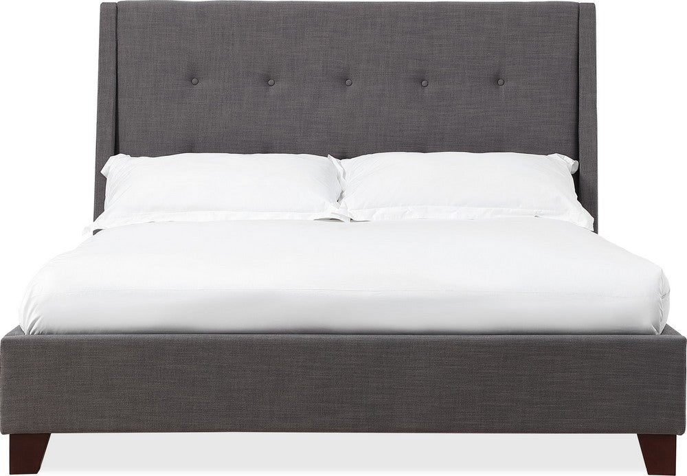 Modus Furniture - Madera Full-size Upholstered Platform Bed in Dark Charcoal - JWHLH4 view 2