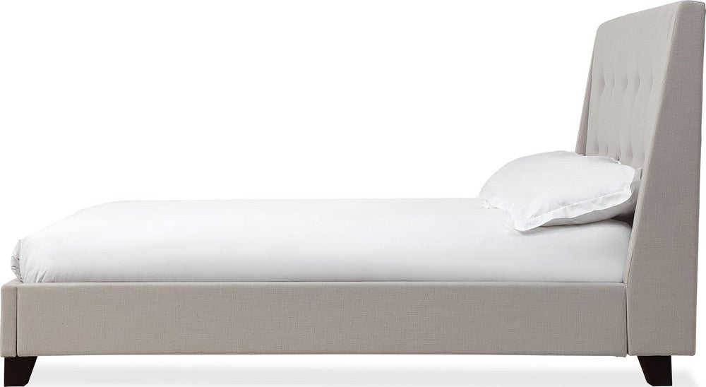 Modus Furniture - Madera Full-size Upholstered Platform Bed in Putty - JWHMH4 view 3