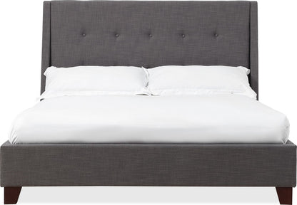 Modus Furniture - Madera King-Size Upholstered Platform Bed in Dark Charcoal (2026) - JWHLJ7 view 2