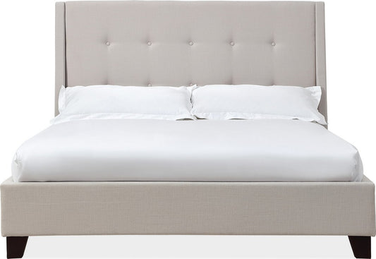 Modus Furniture - Madera King-size Upholstered Platform Bed in Putty - JWHMH7 view 2