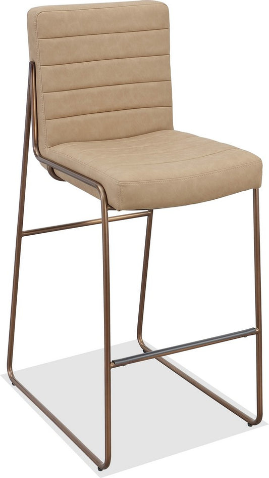 Modus Furniture - Madison Metal Frame Bar Stool in Honey Synthetic Leather - PWTA75APJ view 1