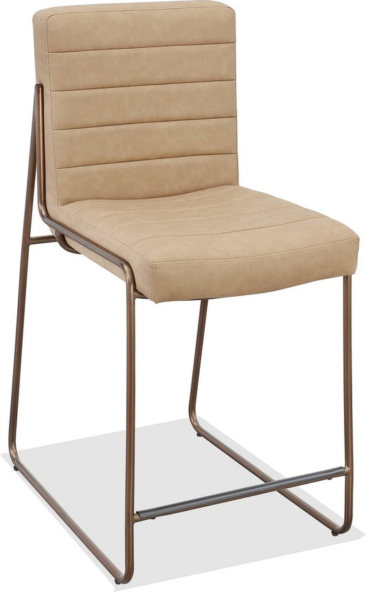 Modus Furniture - Madison Metal Frame Counter Stool in Honey Synthetic Leather - PWTA69APJ view 1