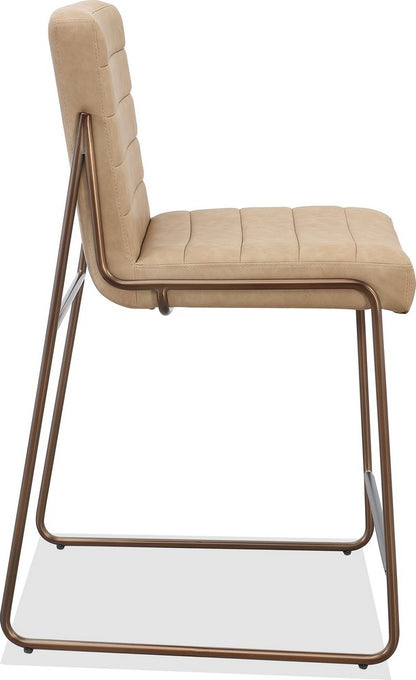 Modus Furniture - Madison Metal Frame Counter Stool in Honey Synthetic Leather - PWTA69APJ view 3