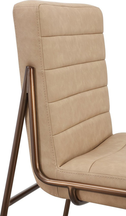 Modus Furniture - Madison Metal Frame Counter Stool in Honey Synthetic Leather - PWTA69APJ view 5