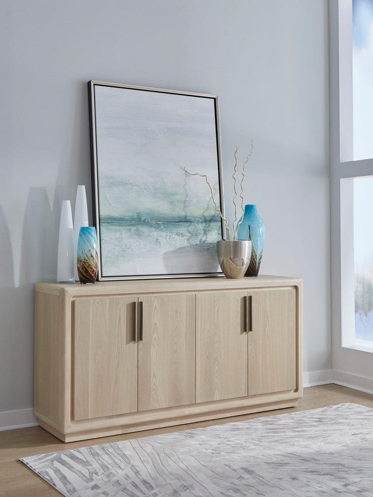 Modus Furniture - Magnolia 4 Door Wooden Sideboard in Daffodil - TKXE78 view 8