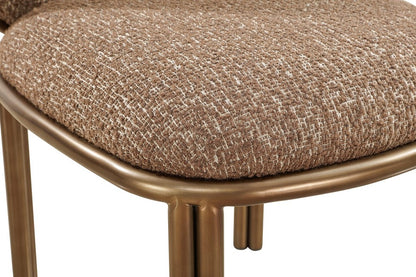 Modus Furniture - Mataranka Dining Chair in Giraffe Chenille and Brushed Golden Stainless Steel Set of 2 - UTT663_2 view 5