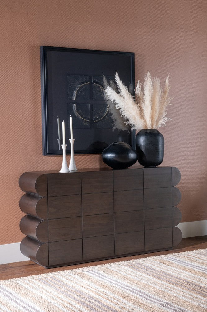 Modus Furniture - Mataranka Four Door Walnut Sideboard in Bistre - UTT678 view 5