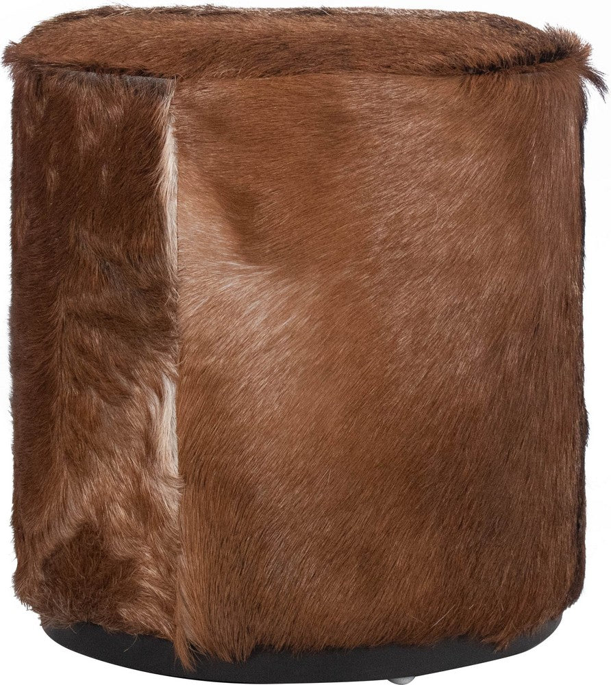 Modus Furniture - Matola Small Rd Ottoman - Acrn - TSXR88S view 1