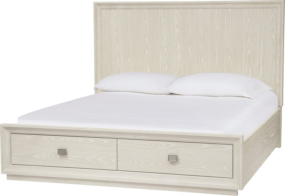 Modus Furniture - Maxime King-size Two Drawer Footboard Storage Bed In Ash - MSNFJ7 view 1