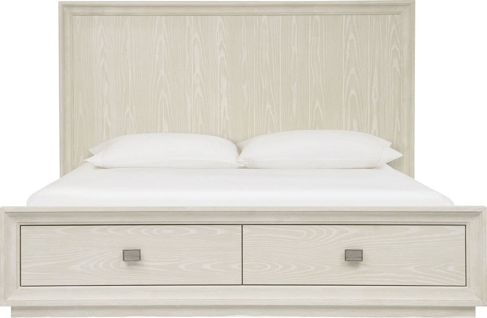 Modus Furniture - Maxime King-size Two Drawer Footboard Storage Bed In Ash - MSNFJ7 view 2