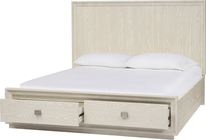 Modus Furniture - Maxime King-size Two Drawer Footboard Storage Bed In Ash - MSNFJ7 view 3
