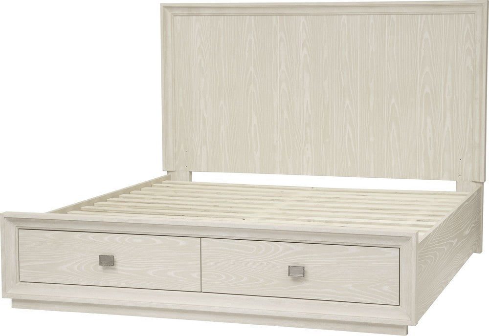 Modus Furniture - Maxime King-size Two Drawer Footboard Storage Bed In Ash - MSNFJ7 view 5