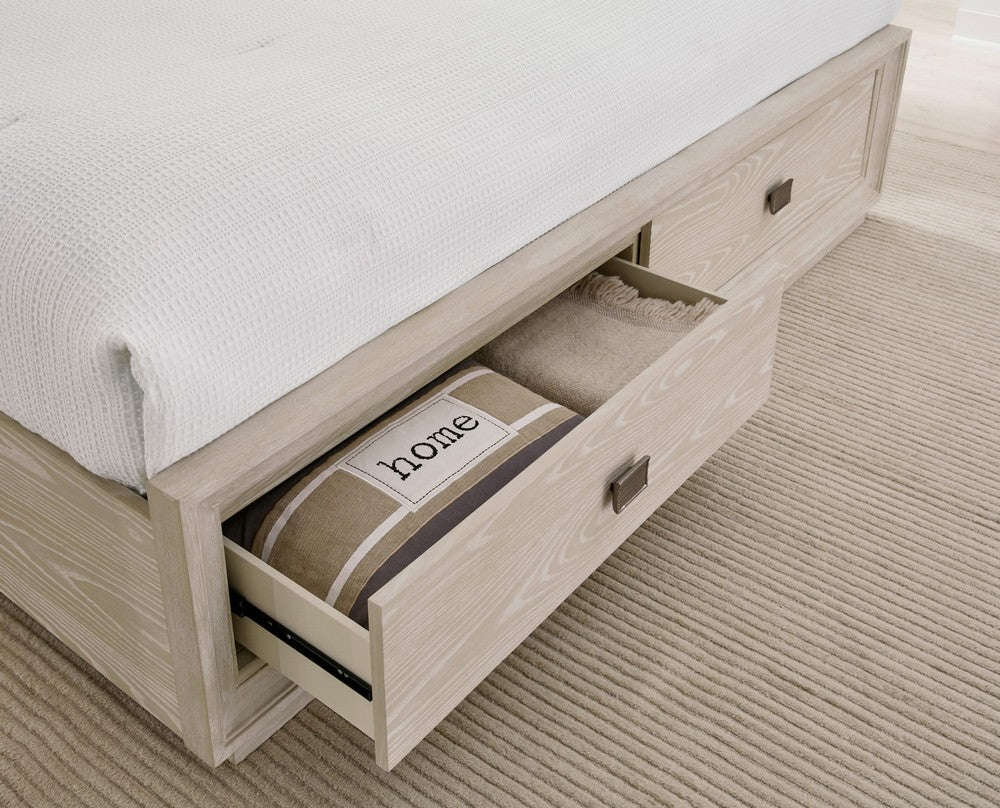 Modus Furniture - Maxime King-size Two Drawer Footboard Storage Bed In Ash - MSNFJ7 view 10