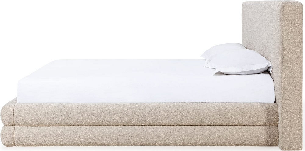 Modus Furniture - Maya California King-size Upholstered Platform Bed in Brun Boucle (2026) - QCTLJ6 view 3
