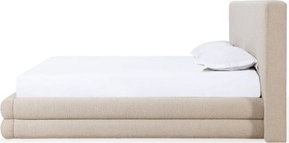 Modus Furniture - Maya King-size Upholstered Platform Bed in Brun Boucle - QCTLH7 view 3