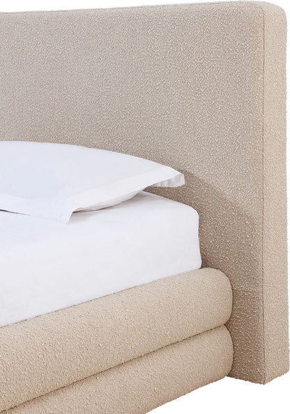 Modus Furniture - Maya Queen-size Upholstered Platform Bed in Brun Boucle - QCTLH5 view 4