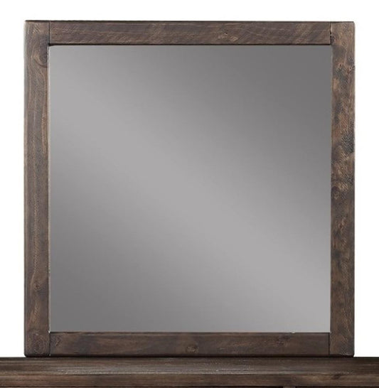 Modus Furniture - McKinney Solid Wood Beveled Glass Mirror in Espresso Pine - AKK183_CLOSEOUT veiw 1