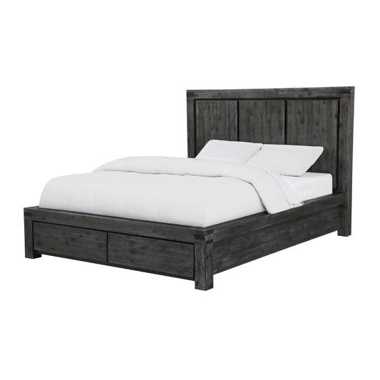 Modus Furniture - Meadow California King-Size Solid Wood Storage Bed in Graphite - 3FT3D6 veiw 1
