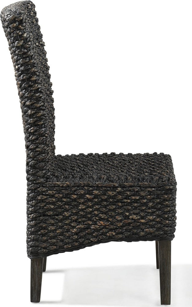 Modus Furniture - Meadow Chair Water Hyacinth in Graphite - 3FT366_1 view 3