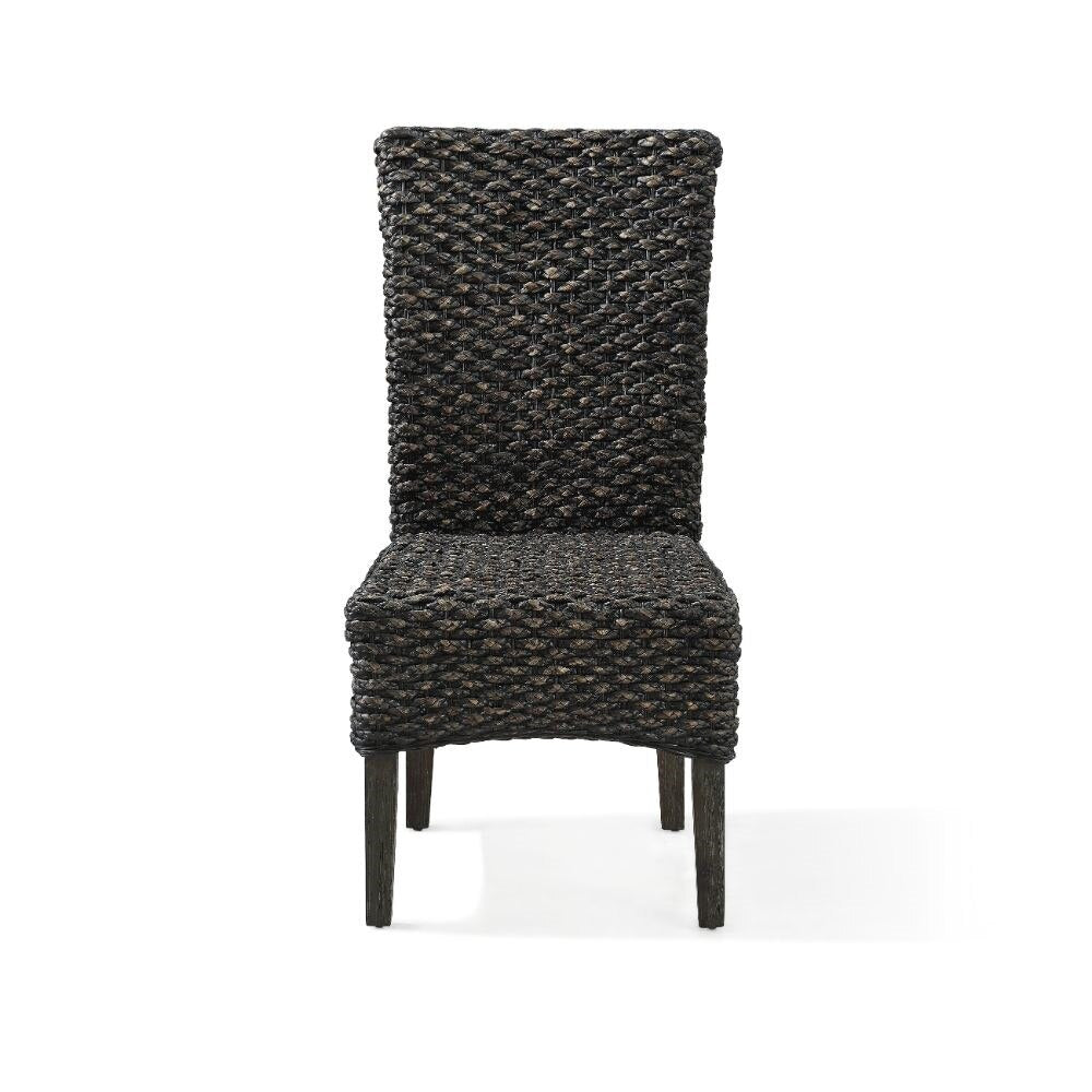 Modus Furniture - Meadow Chair Water Hyacinth in Graphite (Set of 2) - 3FT366 veiw 2