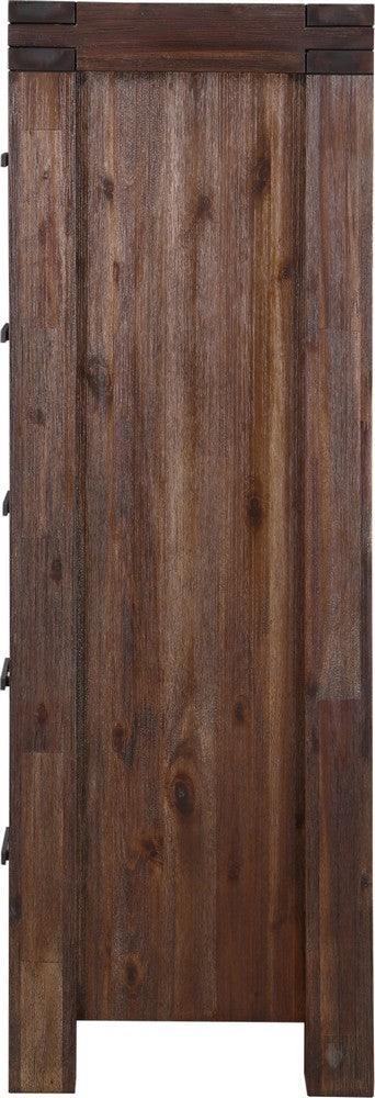 Modus Furniture - Meadow Five Drawer Solid Wood Chest in Brick Brown (2024) - 3F4184A view 3