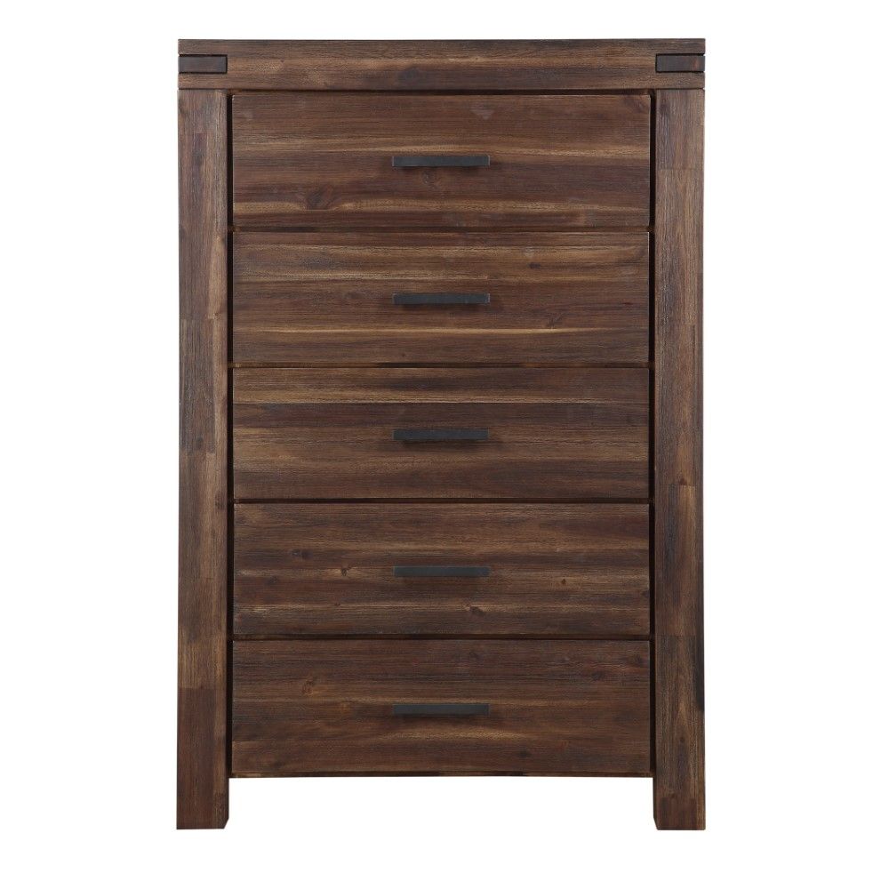 Modus Furniture - Meadow Five Drawer Solid Wood Chest in Graphite - 3FT384