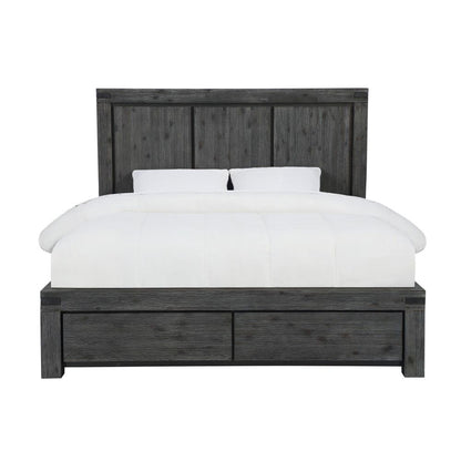 Modus Furniture - Meadow Full-Size Solid Wood Storage Bed in Graphite - 3FT3D4 veiw 4
