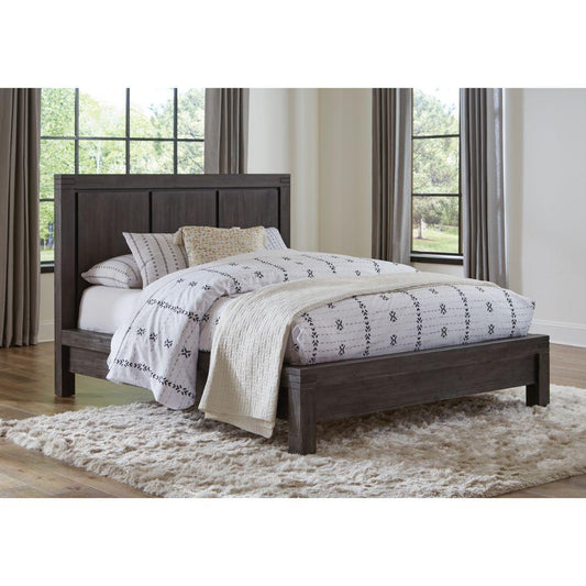 Modus Furniture - Meadow Queen-Size Solid Wood Platform Bed in Graphite - 3FT3F5 veiw 1