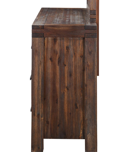 Modus Furniture - Meadow Six Drawer Solid Wood Dresser in Brick Brown (2024) - 3F4182A view 3