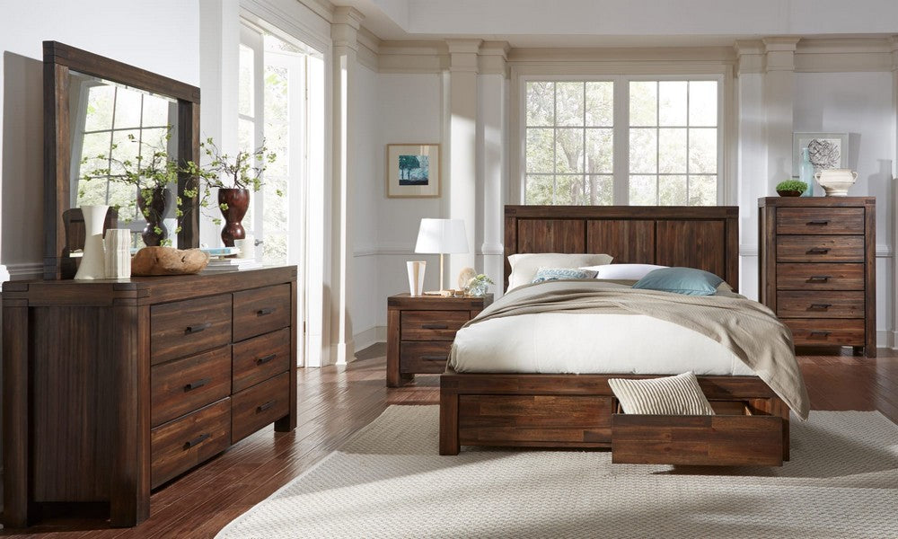 Modus Furniture - Meadow Six Drawer Solid Wood Dresser in Brick Brown - 3F4182 view 6