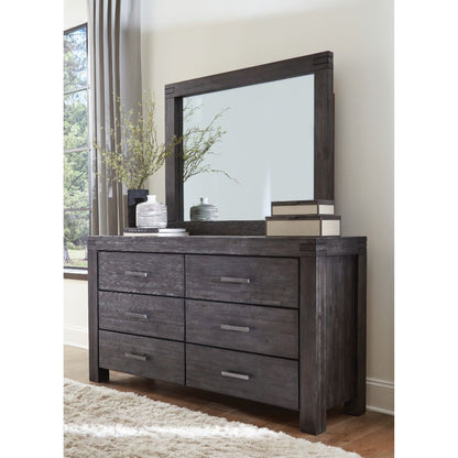 Modus Furniture - Meadow Six Drawer Solid Wood Dresser in Graphite - 3FT382 veiw 2