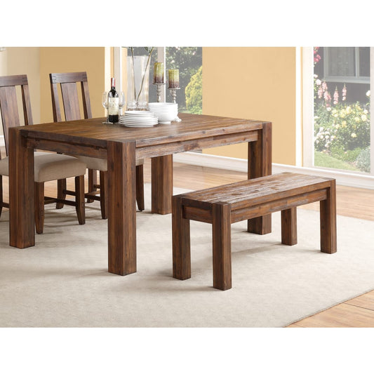 Modus Furniture - Meadow Solid wood Bench in Brick Brown - 3F4191 view 2