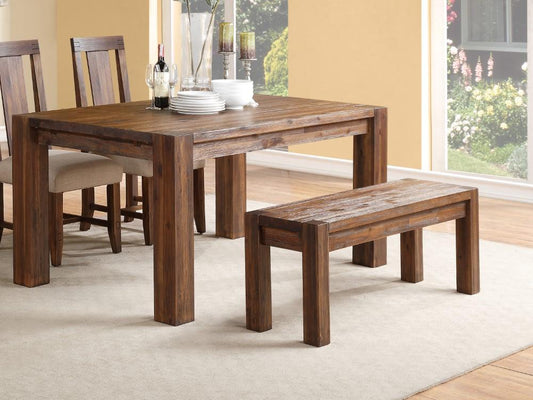Modus Furniture - Meadow Solid wood Bench in Brick Brown - 3F4191 veiw 2
