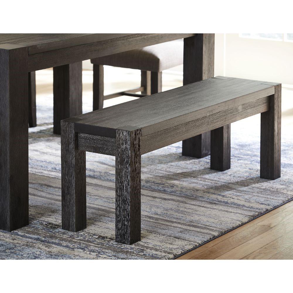 Modus Furniture - Meadow Solid Wood Bench in Graphite - 3FT391 veiw 4