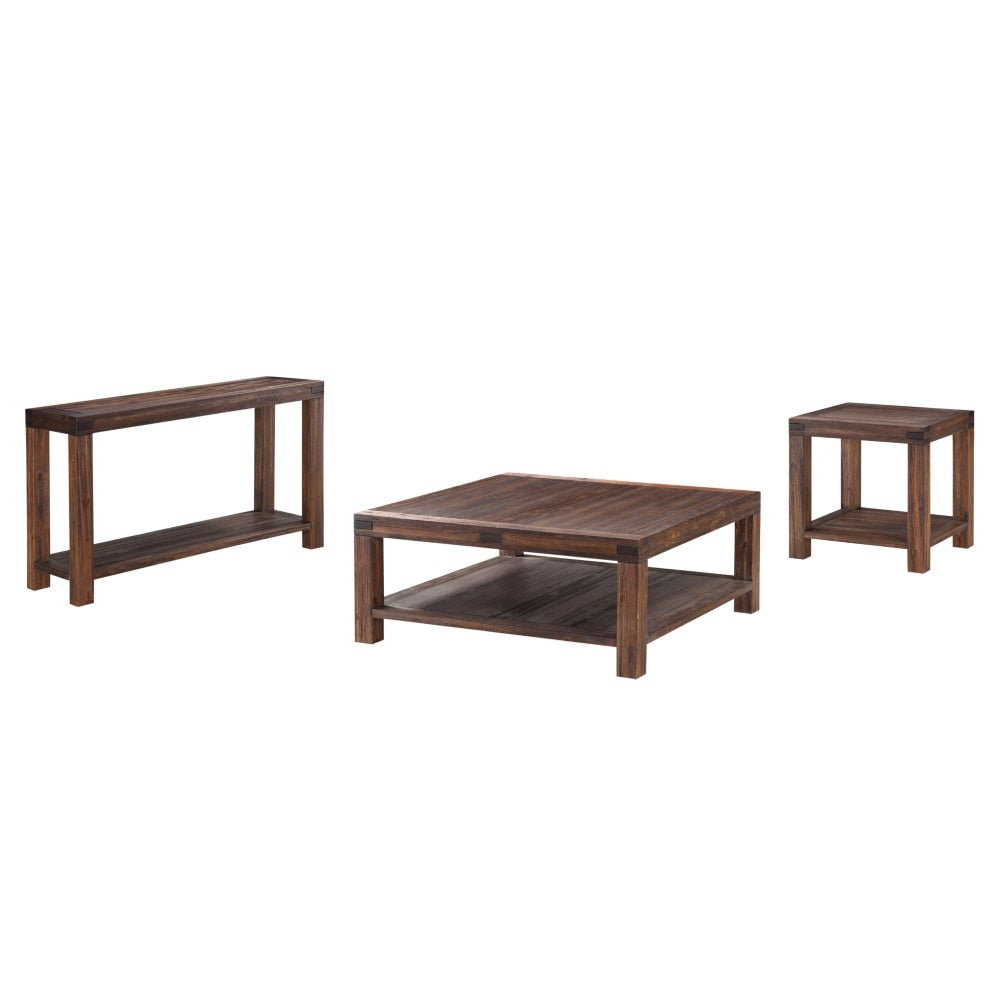 Modus Furniture - Meadow Solid Wood Console Table in Brick Brown - 3F4123 veiw 4