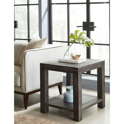 Modus Furniture - Meadow Solid Wood End Table in Graphite - 3FT322 veiw 6