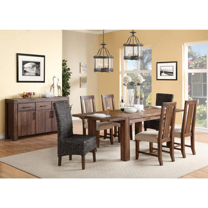 Modus Furniture - Meadow Solid Wood Extending Dining Table in Brick Brown - 3F4161 view 7
