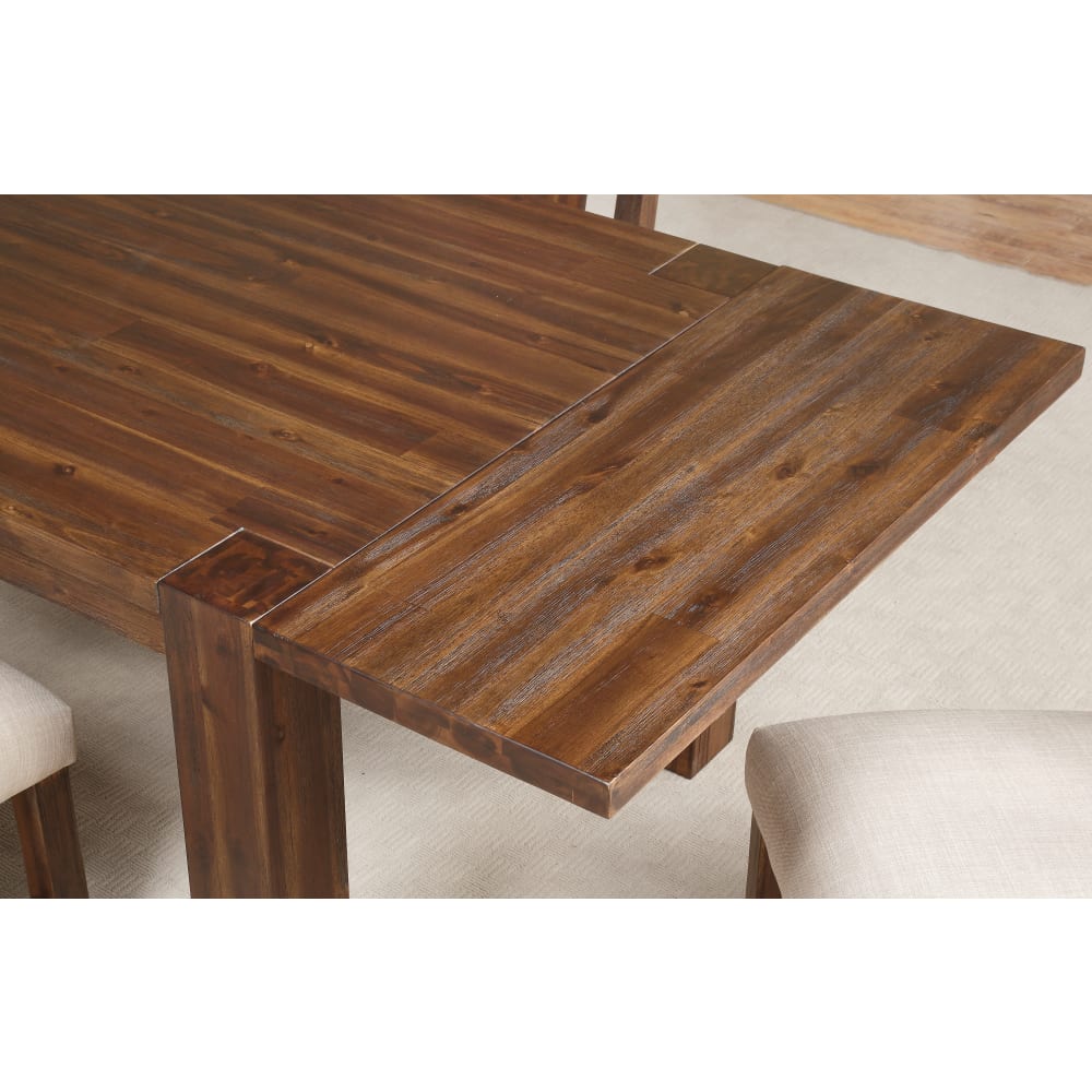 Modus Furniture - Meadow Solid Wood Extending Dining Table in Brick Brown - 3F4161 view 17