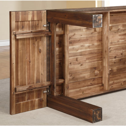 Modus Furniture - Meadow Solid Wood Extending Dining Table in Brick Brown - 3F4161 view 19