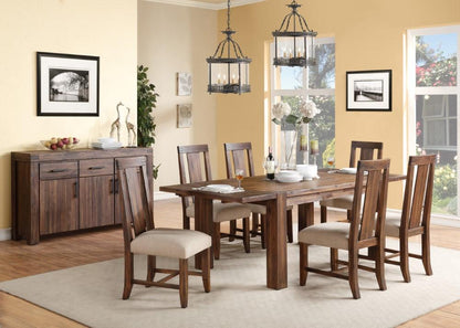 Modus Furniture - Meadow Solid Wood Extending Dining Table in Brick Brown - 3F4161 veiw 5