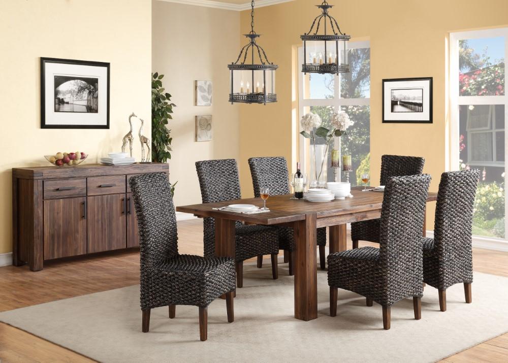 Modus Furniture - Meadow Solid Wood Extending Dining Table in Brick Brown - 3F4161 veiw 6