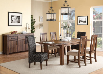 Modus Furniture - Meadow Solid Wood Extending Dining Table in Brick Brown - 3F4161 veiw 7