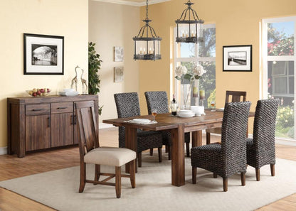 Modus Furniture - Meadow Solid Wood Extending Dining Table in Brick Brown - 3F4161 veiw 8